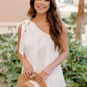 New Pink lily sz small Ivory top